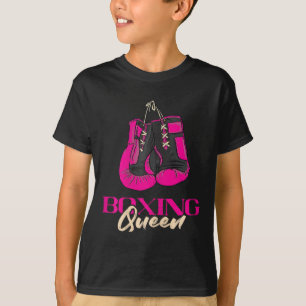 Camiseta Reina del boxeo Kickboxer Kickboxing Guantes de bo