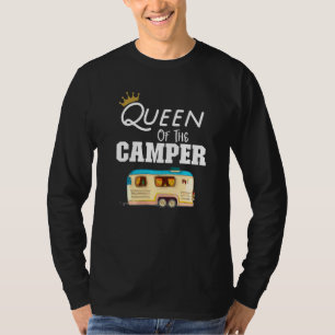 Camiseta Reina Del Camper Rv Camping Feliz Camper