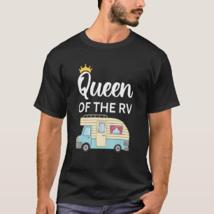 Camiseta Reina Del Camping De Rv Camper De Viaje Por Carret