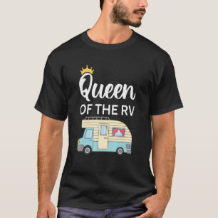 Camiseta Reina Del Camping De Rv Camper De Viaje Por Carret