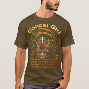 Camiseta Reina del Cáncer Dulce Como Cumpleaños De La Mujer