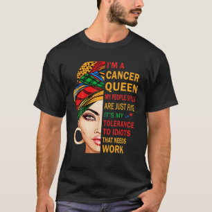 Camiseta Reina del cáncer mi pueblo Habilidades Cumpleaños