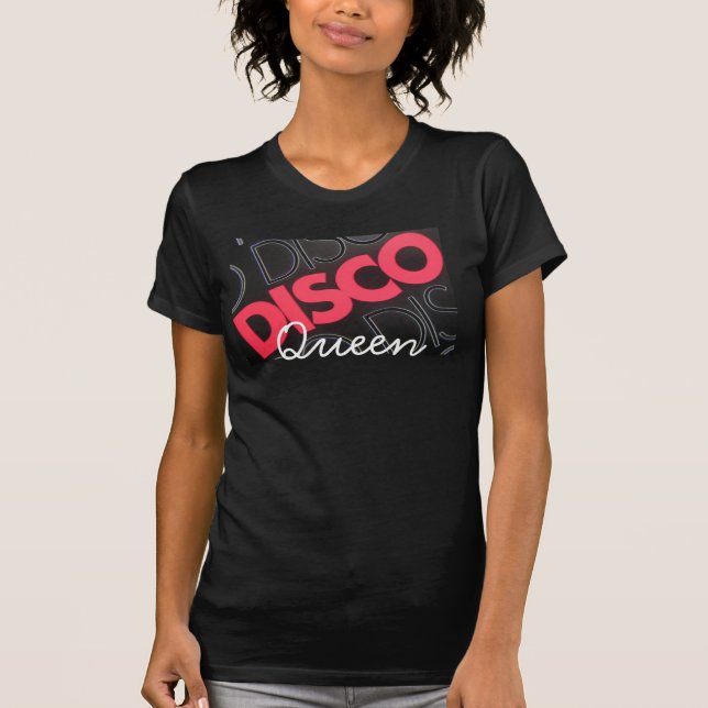 Camiseta Reina del disco de la manía del Hippie linda (Anverso)