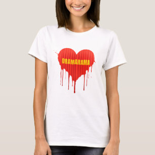Camiseta Reina del drama Dramarama corazón sangrante de muj