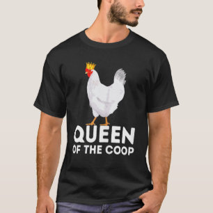 Camiseta Reina Del Gallinero Mamá Pollo Jardinería