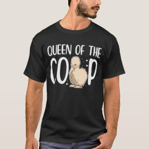 Camiseta Reina del Gallinero Seda Pollo Manga Larga