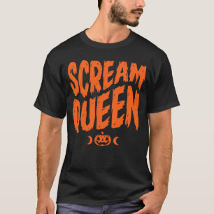 Camiseta Reina del Grito Halloween Horror Tipografía Espelu