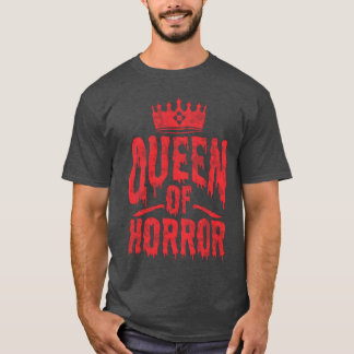 Camiseta Reina del horror por las películas aterradoras año