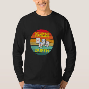 Camiseta Reina del Mahjong Diversión Juego Chino Judío Punt