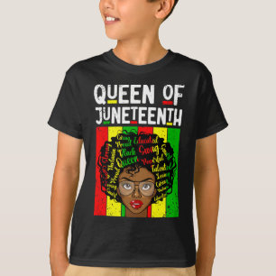 Camiseta Reina del Mes de la Historia Negra Juneteenth Mela