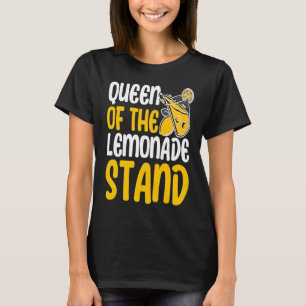 Camiseta Reina Del Negocio De Jugo De Limón Del Puesto De L