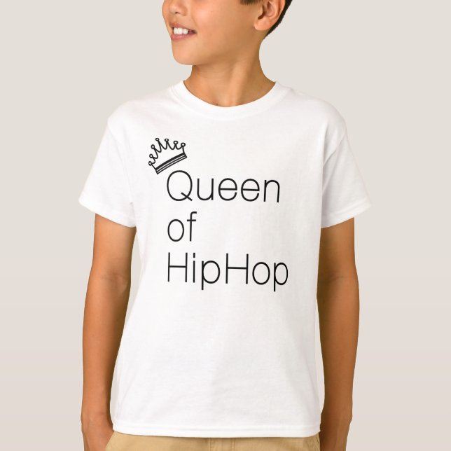 Camiseta Reina del negro de Hip Hop (Anverso)