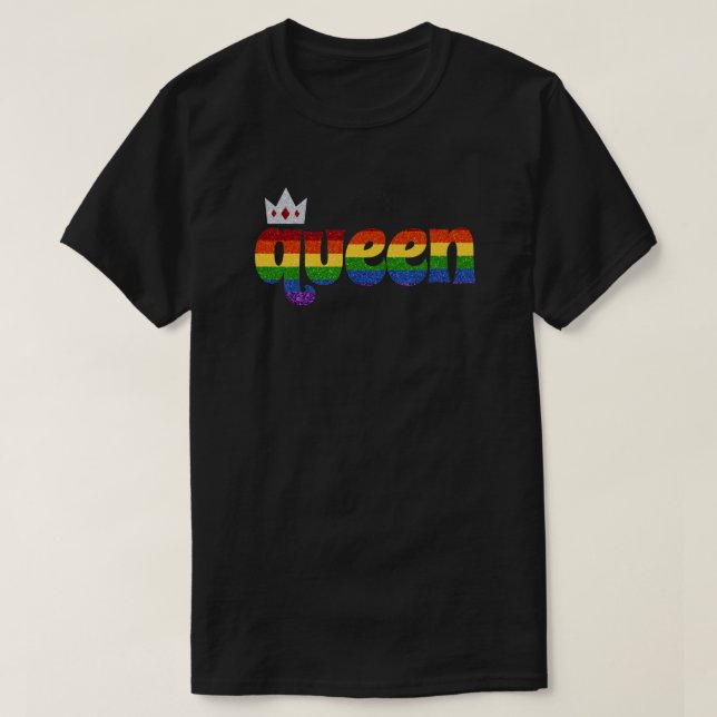 Camiseta Reina del orgullo gay (Diseño del anverso)