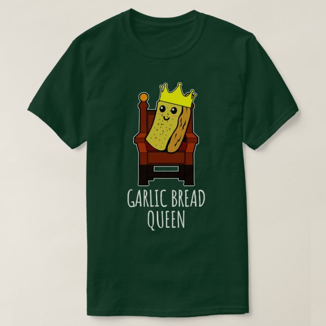 Camiseta reina del pan de ajo (Diseño del anverso)