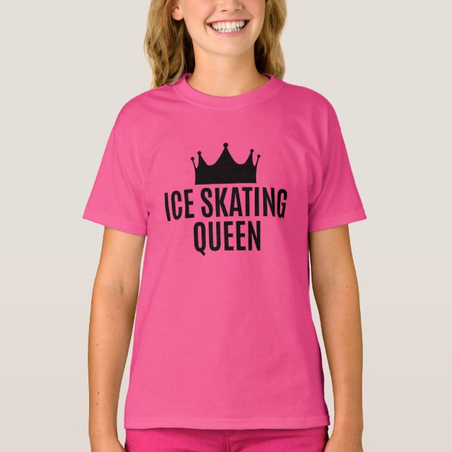 Camiseta Reina del patinaje sobre hielo - Patinaje sobre hi (Anverso)