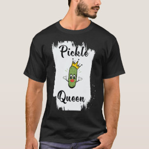 Camiseta Reina del Pepinillo Pepino en Vinagre Vegano
