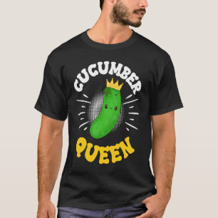 Camiseta Reina del Pepino Fruta Verdura Día de la Madre Jar