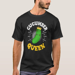 Camiseta Reina del pepino Fruta Verdura Día de la Madre Jar