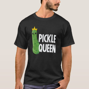 Camiseta Reina del Pepino Lindo Vegano Para Mujeres Chicas