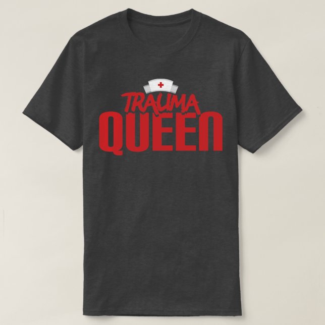 Camiseta Reina del trauma (Diseño del anverso)