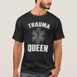 Camiseta Reina del trauma para las mujeres paramédicas Chic
