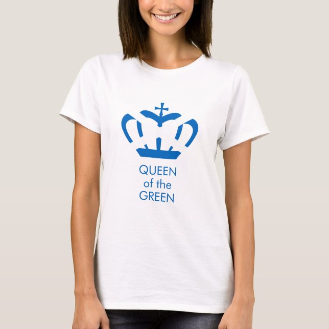 Camiseta Reina del Verde | Bandera de Escocia Crown Golf (Anverso)