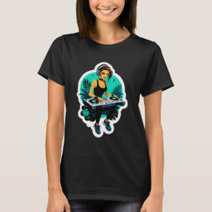 Camiseta Reina DJ de la selva cibernética