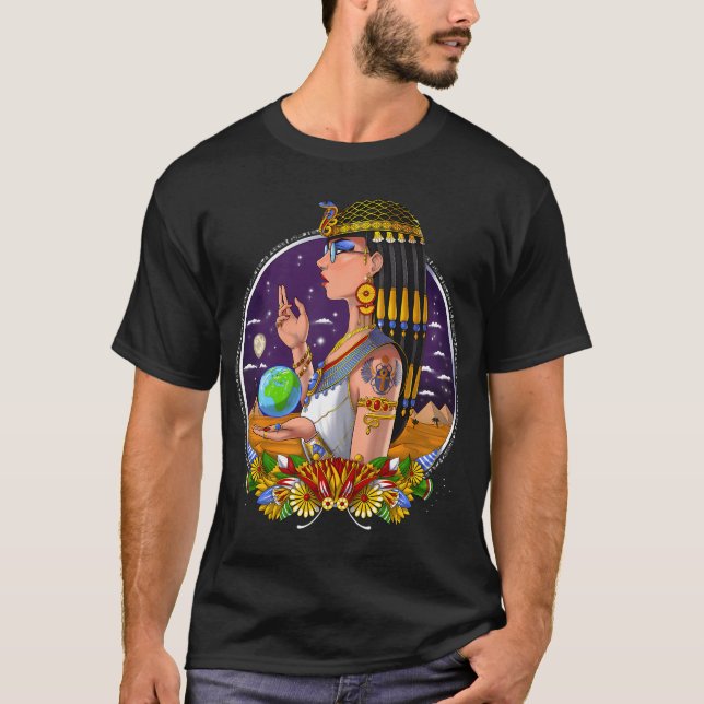 Camiseta Reina egipcia Cleopatra (Anverso)