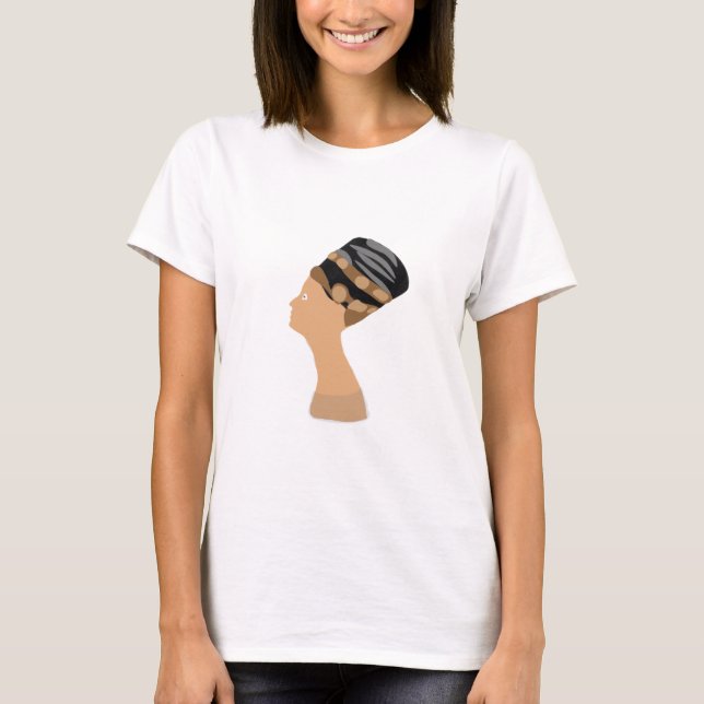 Camiseta Reina egipcia Nefertiti (Anverso)