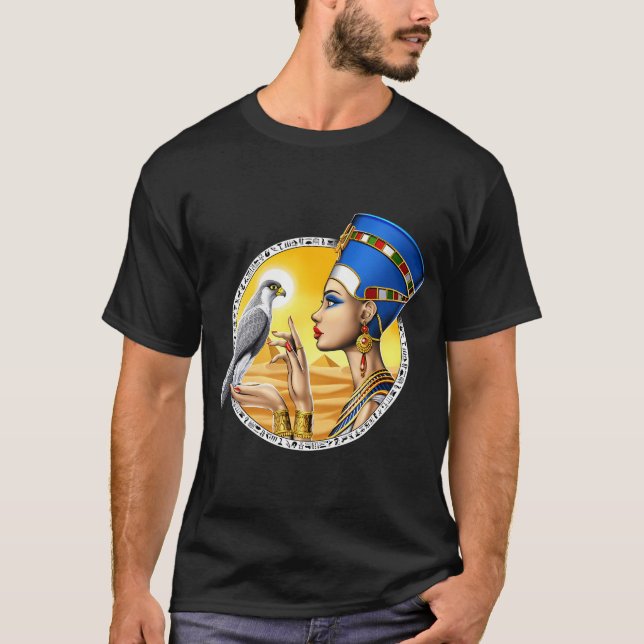 Camiseta Reina egipcia Nefertiti (Anverso)