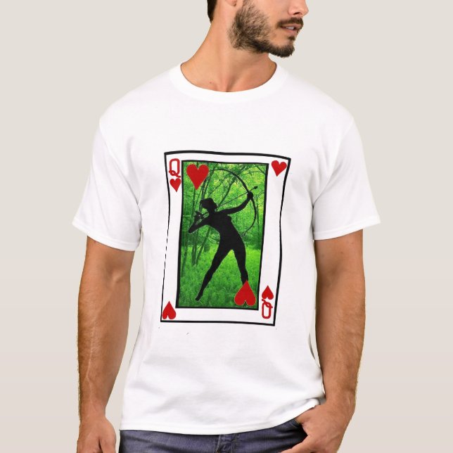 Camiseta reina elegante del archer de corazones (Anverso)