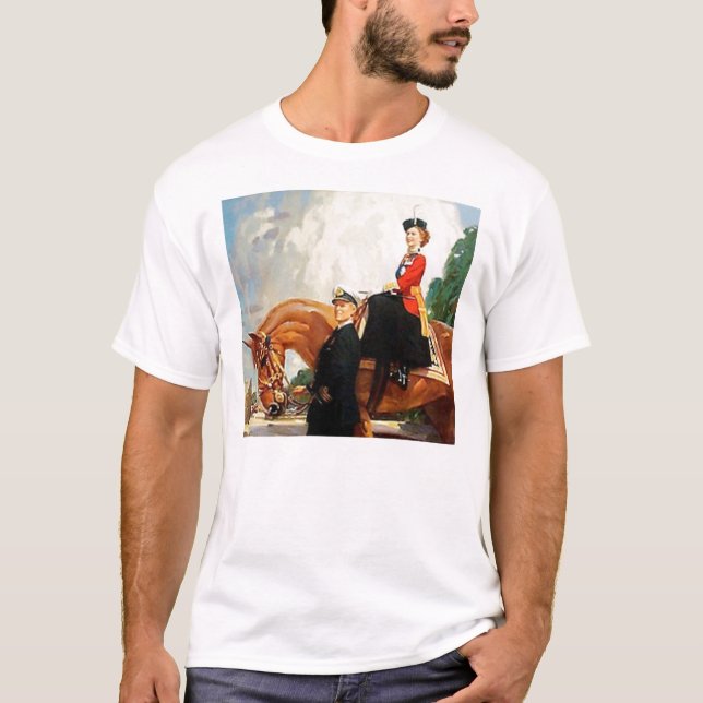 Camiseta Reina Elizabeth II (Anverso)