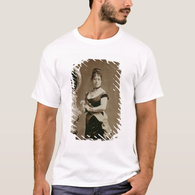 Camiseta Reina Emma (1836-85) (fotografía de la sepia) (Anverso)