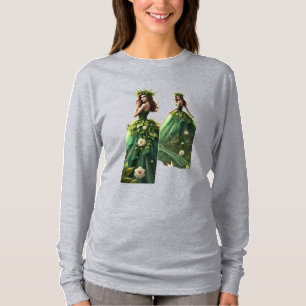 Camiseta Reina 🌿 encantada del bosque - 🌿 de arte de la d