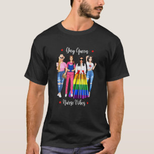 Camiseta Reina Enfermera Gay Femenina Estudiante De Enferme