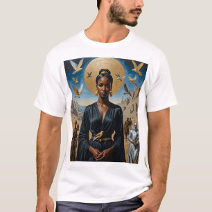 Camiseta Reina etérea Divina Fantasía Art Tee