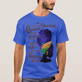 Camiseta Reina Gemini Soy Un Regalo De Cumpleaños Más Fuert