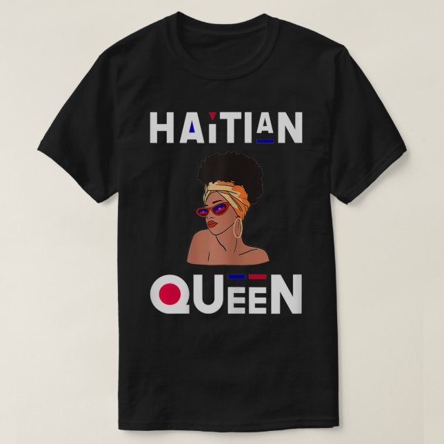Camiseta Reina haitiana Reina haitiana bandera haitiana org (Diseño del anverso)