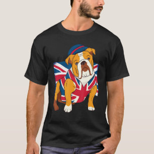 Camiseta Reina Ii de Bulldog inglesa miente Elizabeth Briti