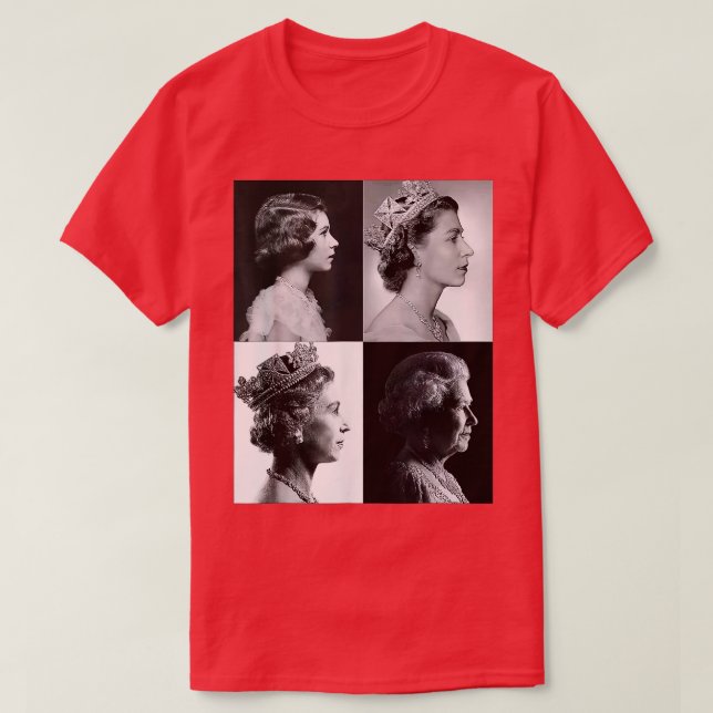 Camiseta Reina II - Elizabeth Inglaterra - Reina de Inglate (Diseño del anverso)