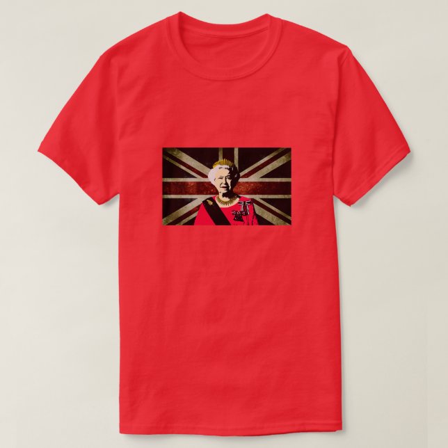 Camiseta Reina II - ElizabethS Inglaterra - Reina de Inglat (Diseño del anverso)