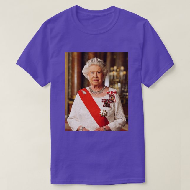 Camiseta Reina II - ElizabethS Inglaterra - Reina de Inglat (Diseño del anverso)