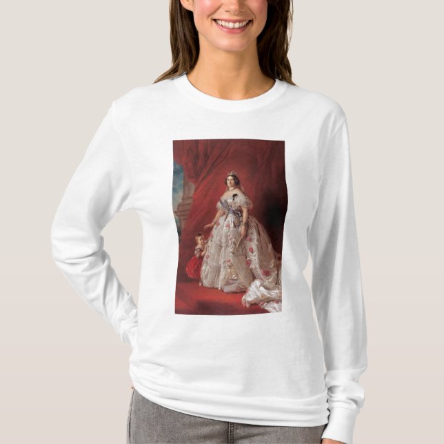 Camiseta Reina Isabel II de España (Anverso)