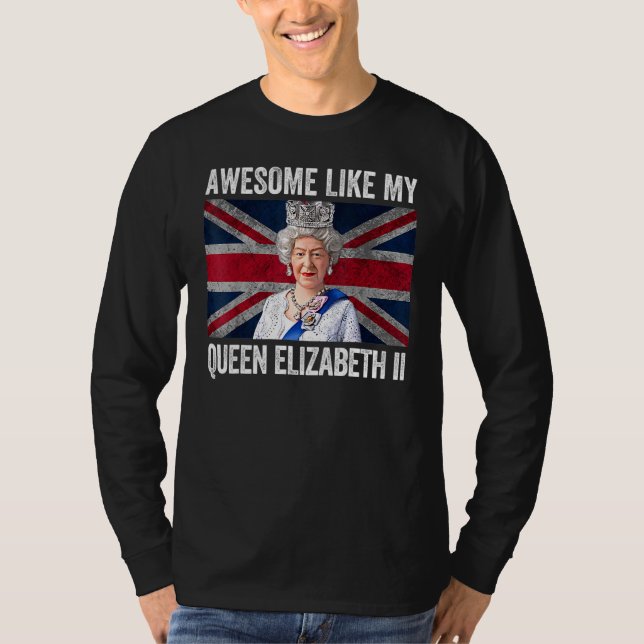 Camiseta Reina Isabel II Reina de la Corona Británica (Anverso)