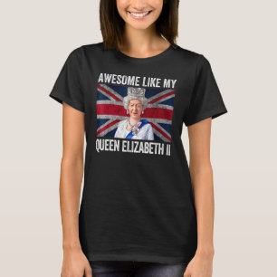Camiseta Reina Isabel II Reina de la Corona Británica