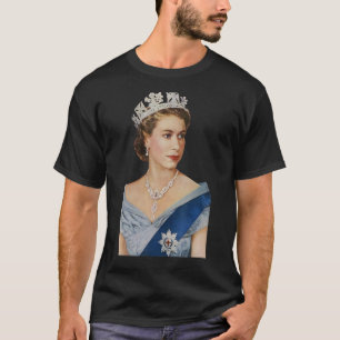 Camiseta Reina Isabel II Reina de la Corona Británica