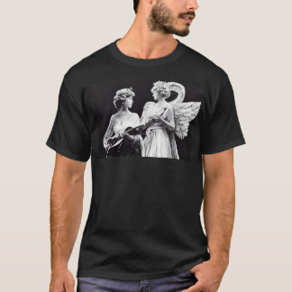 Camiseta Reina Isabel II tocando la guitarra como un ángel.
