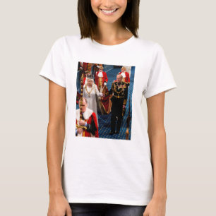 Camiseta Reina Isabel II y duque de Su Majestad de Edimburg