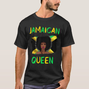 Camiseta Reina jamaiquina Bandera de Jamaica Orgullo Chica 
