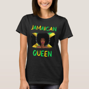 Camiseta Reina jamaiquina Bandera de Jamaica Orgullo Chica